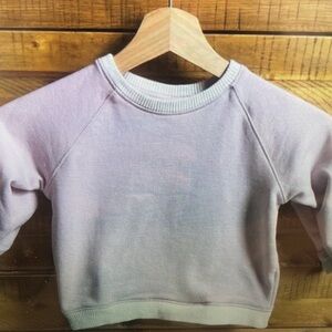 Girls' Light Purple Crewneck Sweatshirt - Comfortable Everyday Pullover